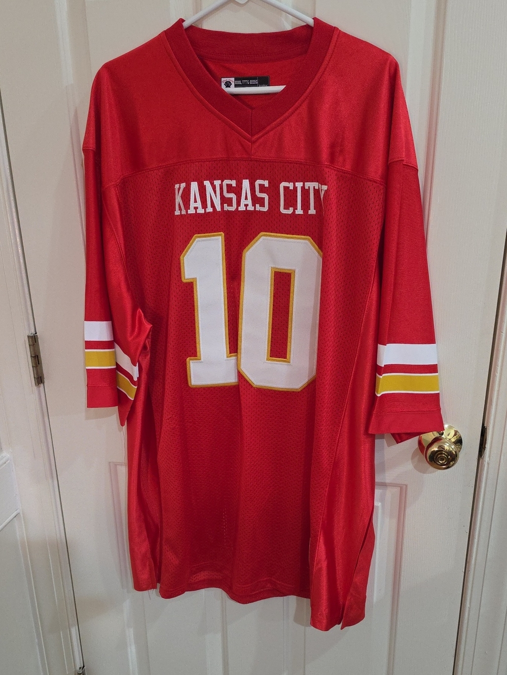 Pro Zone Kansas City Chief Isiah Pacheco #10 Stitched Football Jersey-Size XXXXL
